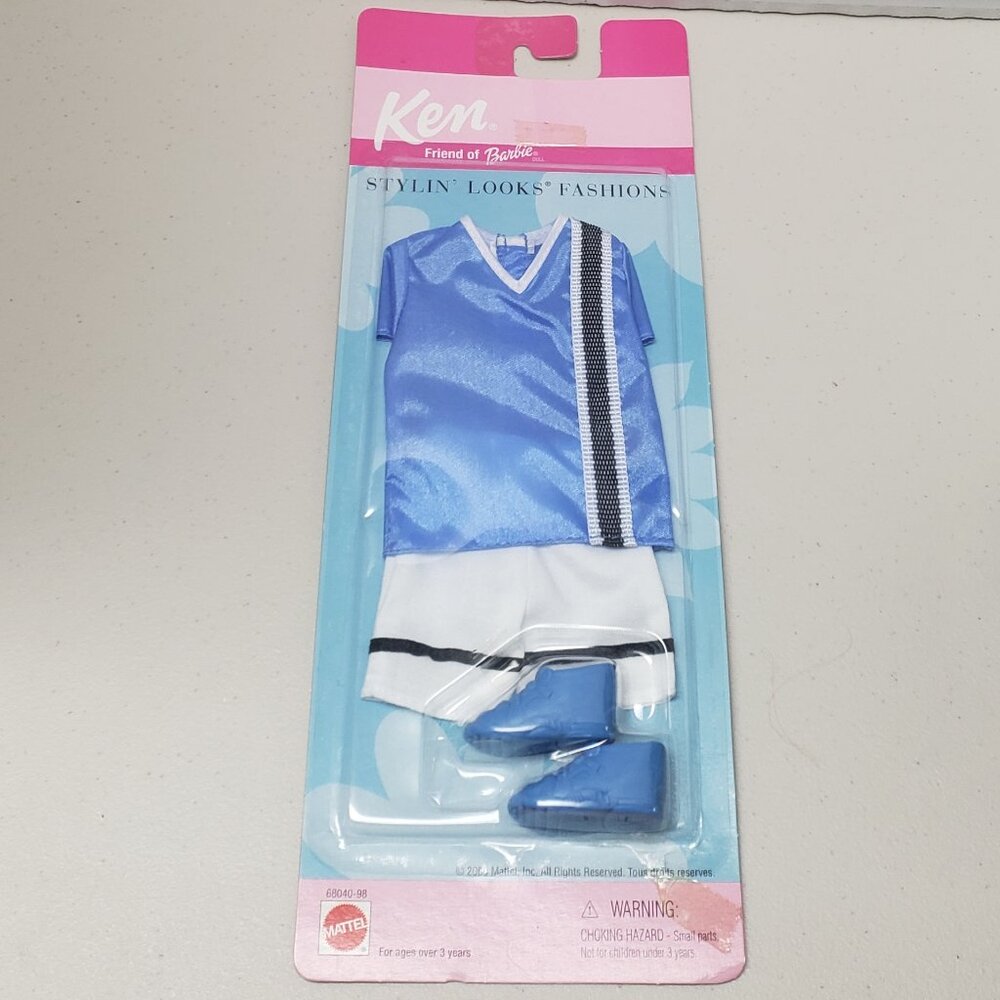 Barbie Ken Stylin' Looks Outfit Blue & White 2000